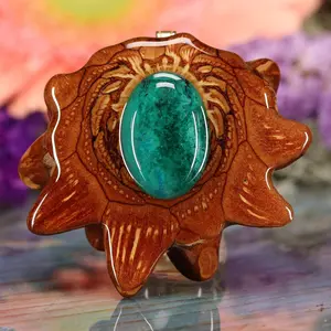 Chrysocolla Pinecone Pendant