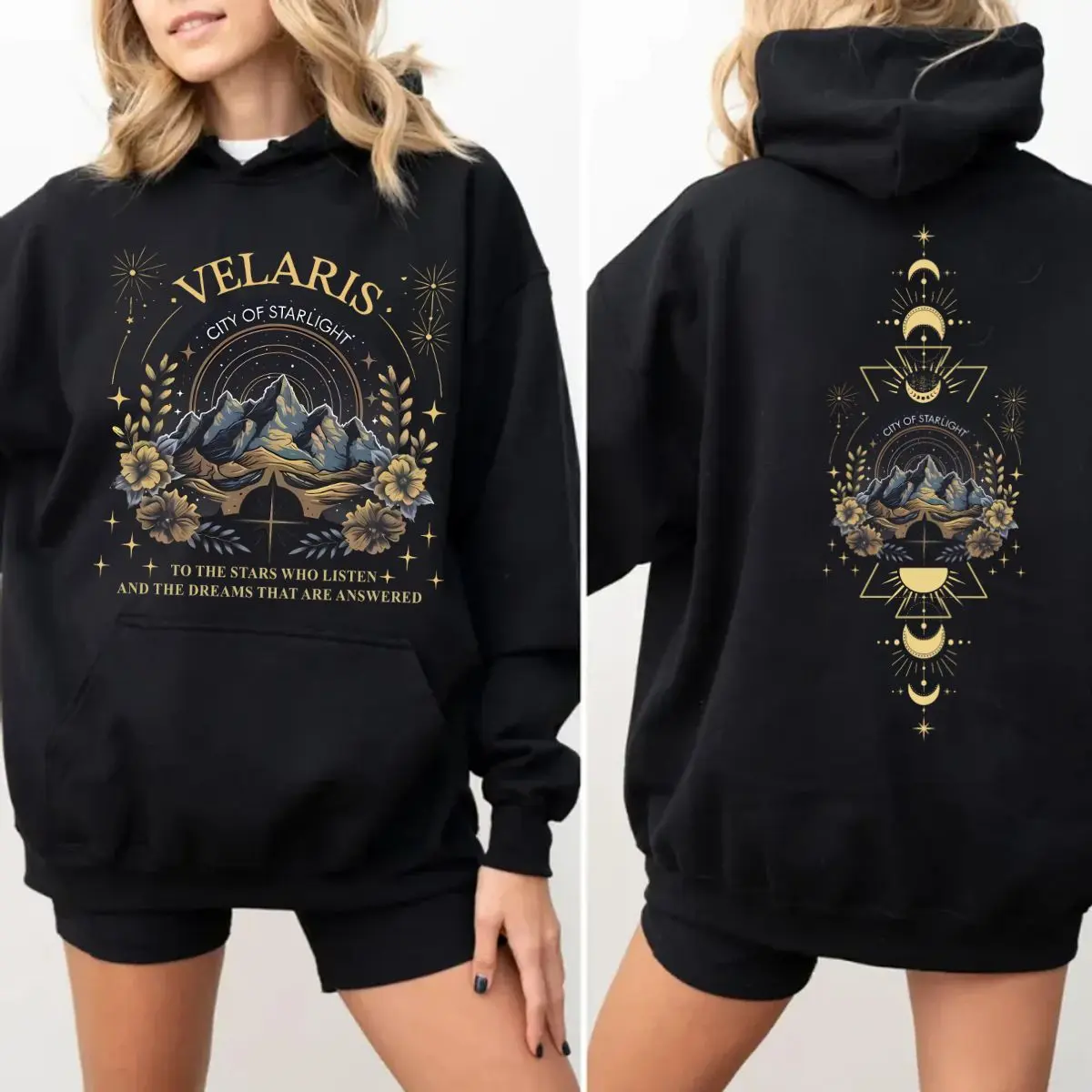 Velaris The Night Court Acotar 2 Sided Shirt, Velaris The Night Court Sweatshirt, Court Of Dreams Hoodie, Inner Circle Acotar Pullover Tee