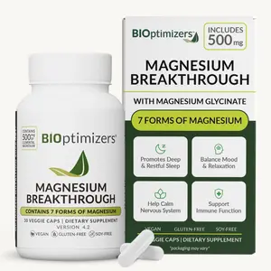 BIOptimizers - Magnesium 4.0 Supplement - Has 7 Forms of Magnesium Like Bisglycinate, Malate, Citrate & More - Natural Sleep Aid - Brain Supplement Capsule