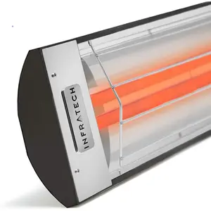 Infratech CD-Series 61 1/4-Inch 6000W Dual Element Electric Infrared Patio Heater - 240V - Black