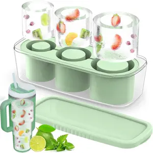 Ice Cube Tray for Stanley Tumbler, Silicone Ice Molds for Freezer, Ice Maker for Whiskey, Coffee, BPA-free