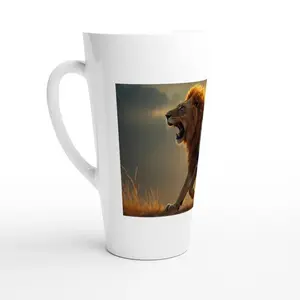 Jewish Lion Inspirational Ceramic Mug – Rise and Shine 11oz Drinkware - White Latte 17oz Ceramic Mug