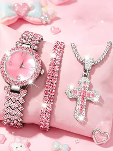3-piece Women's Watch Fashion Watch Women's Versatile High end Women's Watch Women's Watch Set