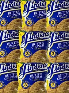 Linden’s Butter Crunch Cookies 9 Pack or 12 Pack NYC Bodega Cookies NY Snack Pantry 3 Cookie Bags