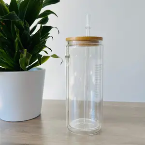 Snow Globe Glass Can 16 Oz