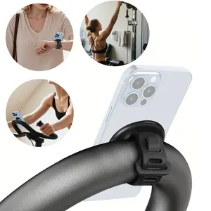Multifunctional Adjustable Magnetic Phone Holder Mount, Fits Car Steering Wheel, Gym Equipment, Bikes, Shopping Carts, Golf Cars, Running Machines