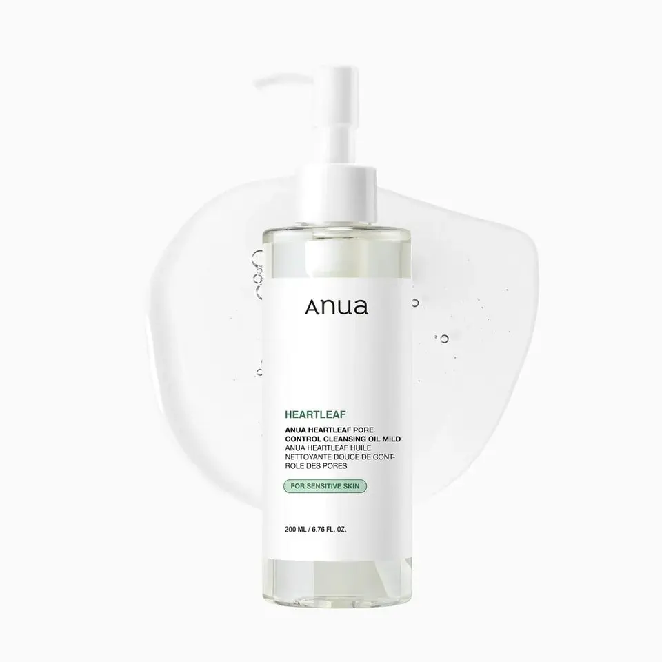 Anua Heartleaf Cleansing Oil Mild – Gentle Makeup Remover & Pore Care Facial Cleanser 6.76 fl oz
