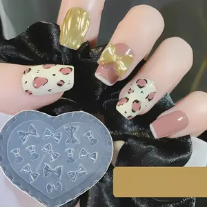 Silicone Mold - Bows for Nail Art - Create Adorable Bow Designs - Beginner Friendly & Easy to Use - Flexible Silicone for Easy Release - Perfect for Customizing Nail Charms