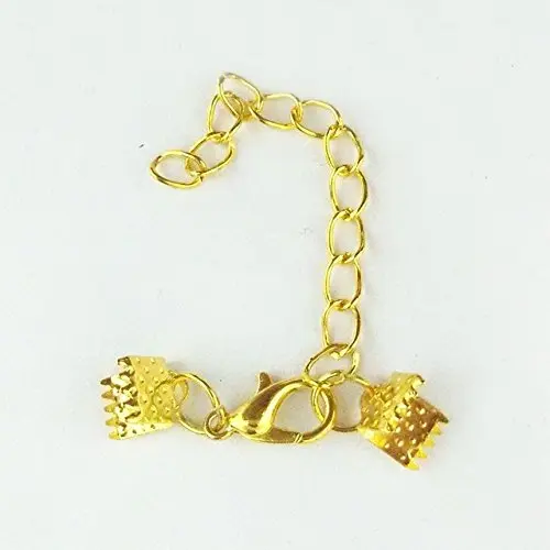 Gold crimp 8mm