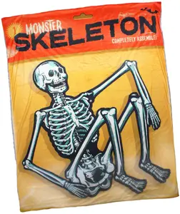 Creepy Co Beistle Art MONSTER SKELETON Throw Blanket 60x50" Horror Halloween