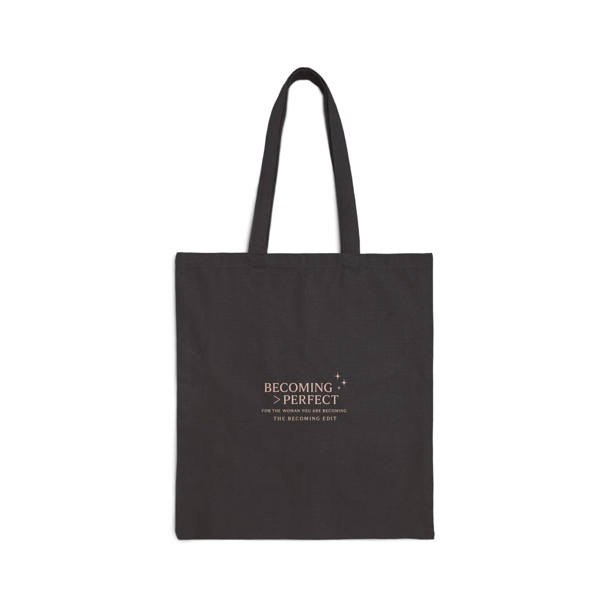 Cotton Canvas Tote Bag for Women in Becoming Era, Minimalist Design with Affirmations, Softness is Strength Reminder, Perfect for Journaling