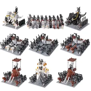Lot The Elves Soldier Orcs Army Figures LOTR Armor Guard Warrior Archer Medieval Knights  Building Blocks Bricks toys gifts