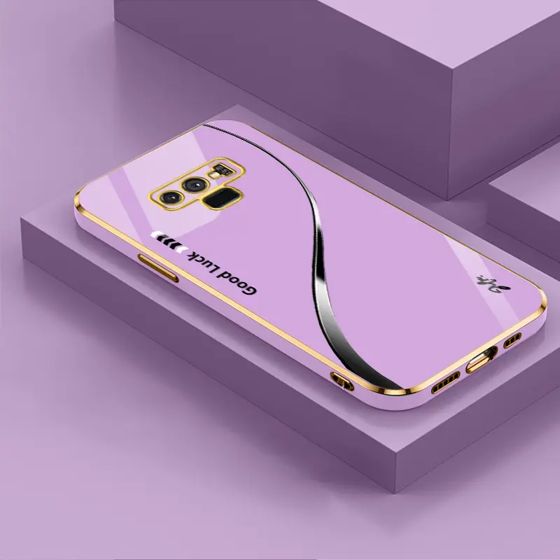 Affordable Electroplating Silicone Smartphone Casing for Galaxy Note9, Simple Creative Business High-End Handheld Devices Protection, Anti-Drop Silk-Finish Cover