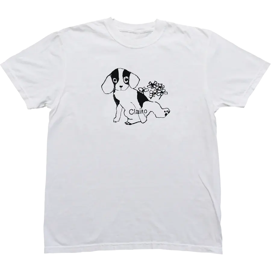 Clairo Puppy Sketch Graphic Tee Unisex Vintage Music Shirt