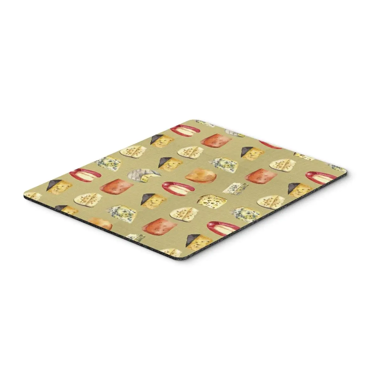 212 MAIN Cheese Print Mouse Pad - Polyester, Rubber Base, 400-Degree Heat Resistant, Permanently Dyed, Long Lasting Surface, Rectangular Large Kitchen Coaster, Mouse Pad for Laptop