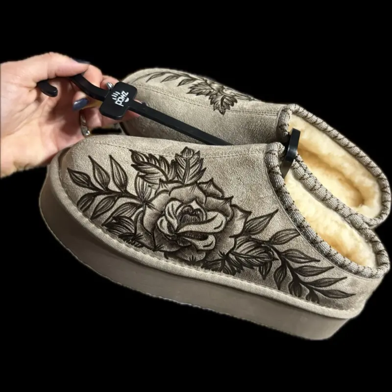 Burned Platform Clog Slippers