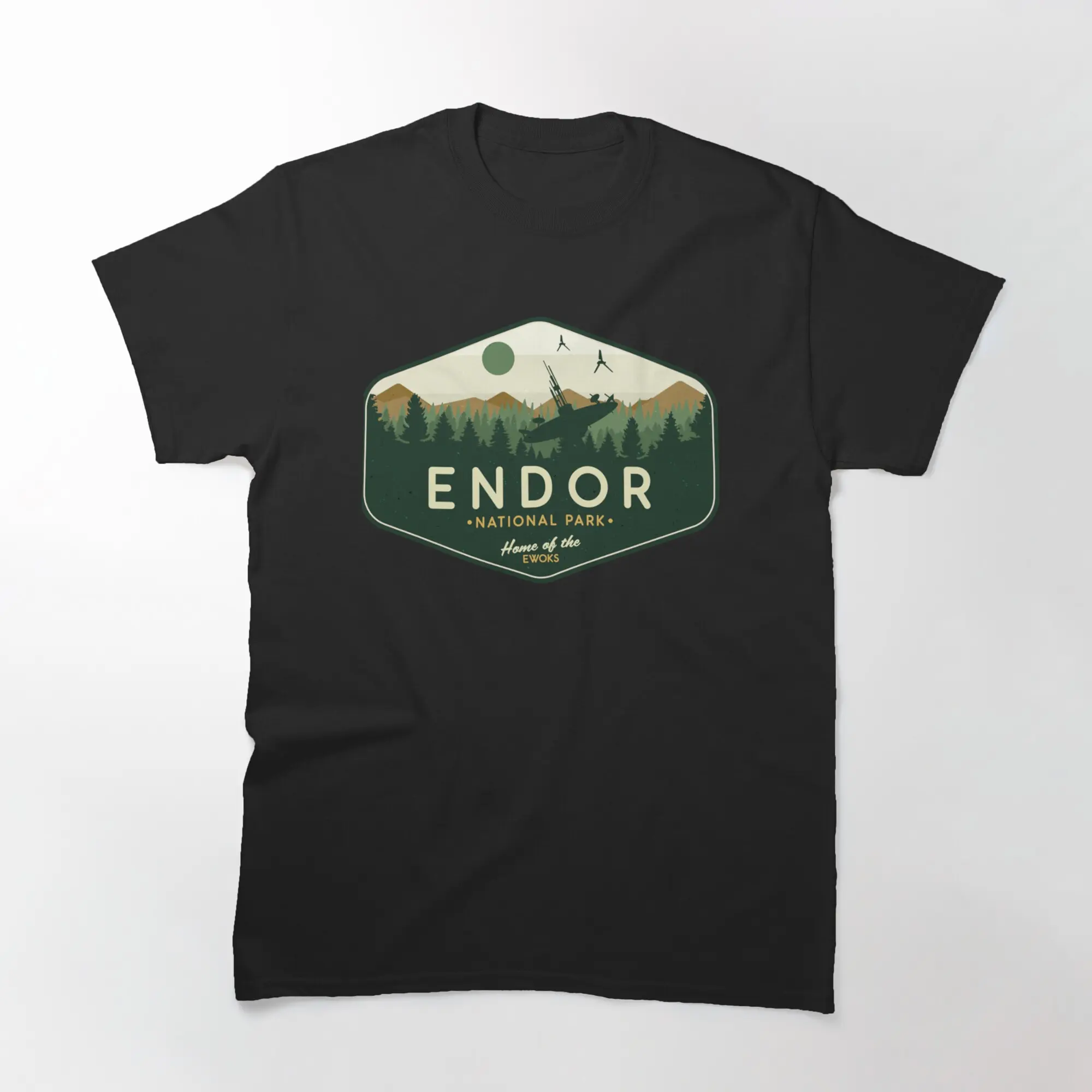 Endor National Park Home of the Ewoks T-Shirt | Fun and Nostalgic Design for Fans | Perfect for Sci-Fi Enthusiasts