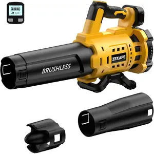 Cordless Leaf Blower for 20V Max Battery, 480 CFM Electric Blower with Brushless Motor, 6 Variable Speed Up to 130MPH, Digital Display Control Handheld Blower for Lawn Care, Yard(No Battery)