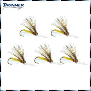 2025 New Deer Hair Caddis  Fly- Floating Fly Fishing Lure for Trout Bass Topmouth Culter, Hand-Tied Realistic Mayfly Imitation