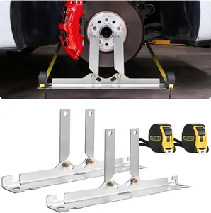 Wheel Alignment Tool, 2 PCS Stainless Steel Heavy Duty Toe Alignment Plates with 2 Measuring Tapes, Accurate Automotive Wheel Tools for Home Use, Compatible with Cars, Trucks, SUVs, and Vehicle