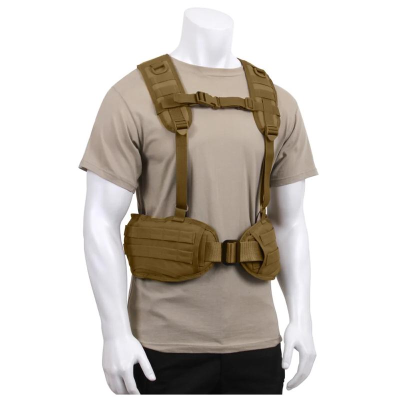 Rothco Tactical Battle Harness - Secure Load-Bearing Solution: 4 Webbing Straps Attach To D-Rings On Your Battle Belt, Ensuring A Snug Fit And Preventing Slippage During High-Movement Activities