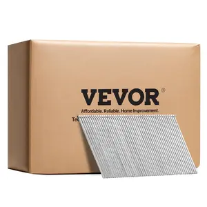 VEVOR 16 Gauge Finish Nails, 2 in Angled Finishing Nails, 2000-Count Galvanized Finishing Nail, 20-Degree Heavy-Duty Brad Nail with Galvanized Anti-Rust Process, for 16GA 20° Angled Finish Nailers