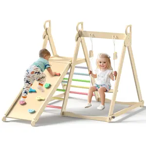 Whoop- BlueWood Indoor Jungle Gym Playset *Rainbow