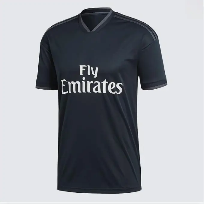 Men’s Away Soccer Jersey, Black Short Sleeve Football Shirt, V Neck Game Day Sports Tee, Casual Unisex Soccer Fan Gift