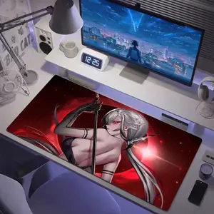 [Sale off up to 65%][Free Ship] Genshin Impact Arlecchino Hot selling Big Gaming Mouse Pad Gamer Large HDPrint Mouse Computer Desk Mat Locking Edge Keyboard Pad