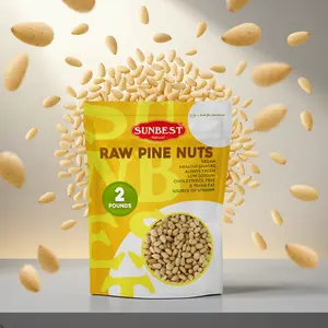 Raw Pine Nuts from Sunbest Natural – 2 Pound Bulk Bag (32 oz) – Unsalted Pignolia Nuts Crunchy & Fresh – Non-GMO Kosher Gluten-Free – Great for Snacking Topping & Baking – Perfect Pine Nuts for Pesto and Hummus nut craving