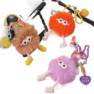 Big Eye Monster Plush Keychain,Cartoon Bag Decoration,adding personality to your backpack, handbag, or car keys