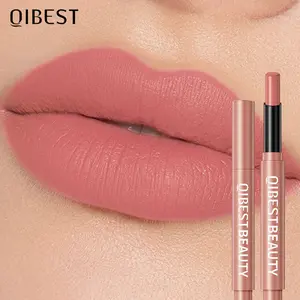 6 Color Slanted Rotating Matte Lipstick Pen, Lippie Pencils, Smooth Silk Mist Lipstick, Lightweight Non-Drying Long-Lasting Makeup Cosmetic