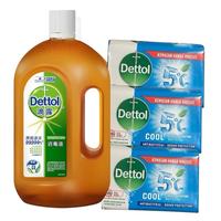 Dettol 750 ml & 4 Bars cool