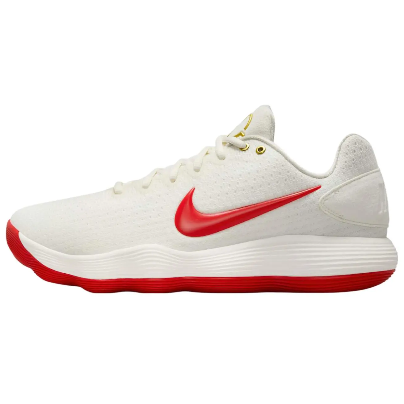 Nike Hyperdunk 2017 Slip Resistant Abrasion Low Top Basketball Shoes Men's White Red Durable Non-slip IB4638-161