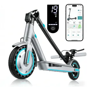 Smart Foldable Electric Scooter | 350W Powerful Motor + 7.8AH Battery, 19MPH Max Speed (Unlockable to 28MPH), 21-Mile Range, 8.5-inch Honeycomb Solid Tires, 3-Speed Modes, Foldable Design, Dual Braking System & Smart App Control