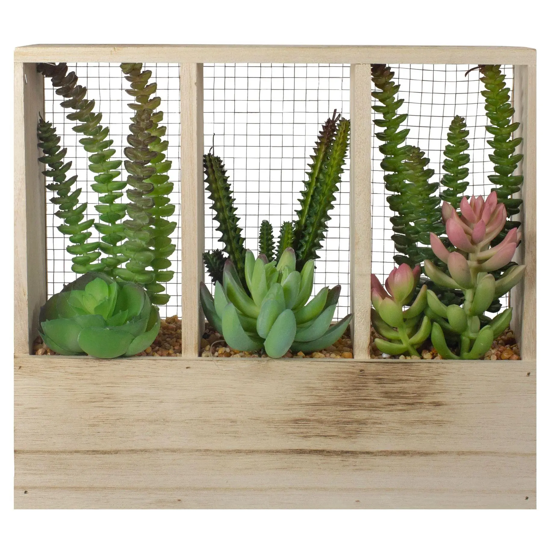 Northlight 11" Artificial Succulent Arrangementin Planter