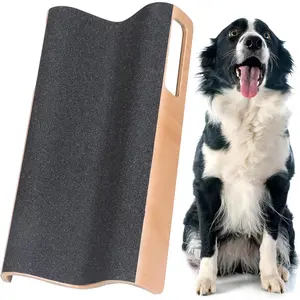 M-Shaped Dog Scratch Pad for Nails Durable Curved Surface Nail File Toy for Easy Maintenance of All 4 Nails in Dogs L Size treat box