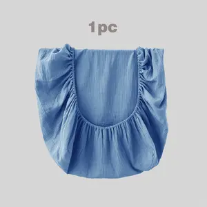 Baby Bed Skirt Cover, Child Bed Skirt, Soft Comfortable, All-Season, Solid Color Series, Unisex Baby Bed Skirt, 1pc Set