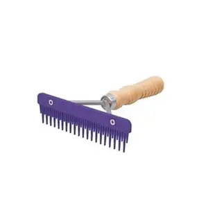 6" Mini Fluffer Comb w/ Wooden handle