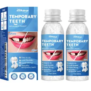 30ml Teeth Gaps Filling Solid Temporary Dental Repair Moldable Resin Shapeable False Teeth Glue Broken Fang Oral Restore Denture Adhesive Denture Kit