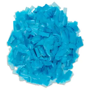 Blue Rice Paper Confetti – Water-Soluble, Biodegradable & Edible (1LB Loose Pack)