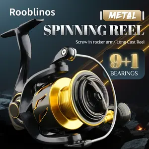 Rooblinos SW Pro Saltwater Spinning Reel - Heavy Duty Full Metal Construction (Stella-Inspired Replica), IPX8 Anti-Corrosion Sealed Bearings, 30LB Max Drag & 5.2:1 Gear Ratio, Offshore Jigging Trolling for Tuna/GT/Monster Big Game Fish #GLOBAL PICKS