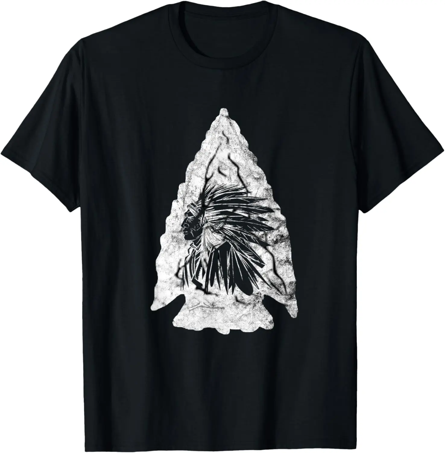 Men's 100% Cotton Arrowhead Graphic T-Shirt - Soft Short Sleeve, Casual Round Neck Streetwear Menswear Tshirt, Natural, Shortsleeve, Fabric, Fashion, Sports, Top