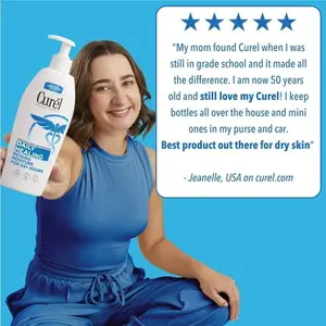 Curél Loción Diaria para Manos y Cuerpo para Piel Seca, Humectante Recomendado por Dermatólogos, 20 oz