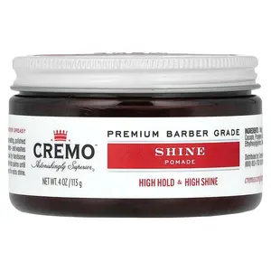 Cremo Shine Pomade, High Hold & High Shine, 4 oz (113 g)
