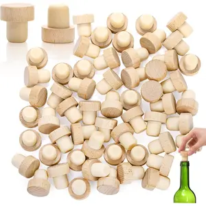 60 count T-Shaped  Corks,  Cork Plugs, Wooden and Rubber  Stoppers, Sealing Bottle Stoppers for , , DIY Craft