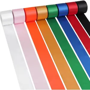 80 Yards Rainbow Satin Ribbon 1-1/2 Inch x 8 Rolls,Double Faced Stain Ribbon for  Wrapping Craft Party Decoration  Shower Wedding