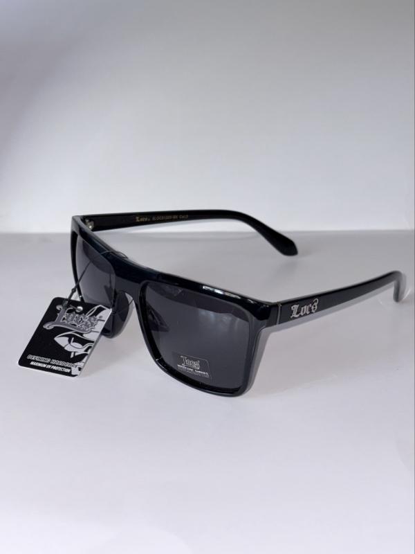 Locs Hardcore Shades - Black Frame with Dark Lenses, Ideal for Everyday Wear