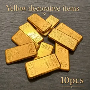 10pcs Solid Figurines, Decorative Figurines, Luxurious Home Decor Desktop Ornaments, Office Desk Elegant Display Pieces, Holiday Gift High-End Present, Collectible Room Decor