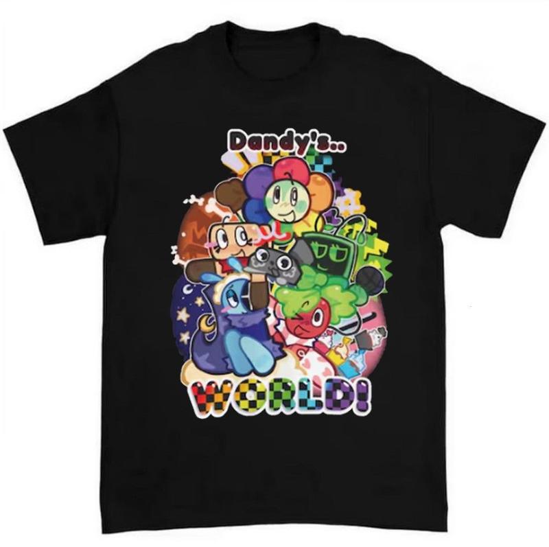 Dandy's World Main Characters T-Shirt Roblox Fanart Tee Gamer Gift